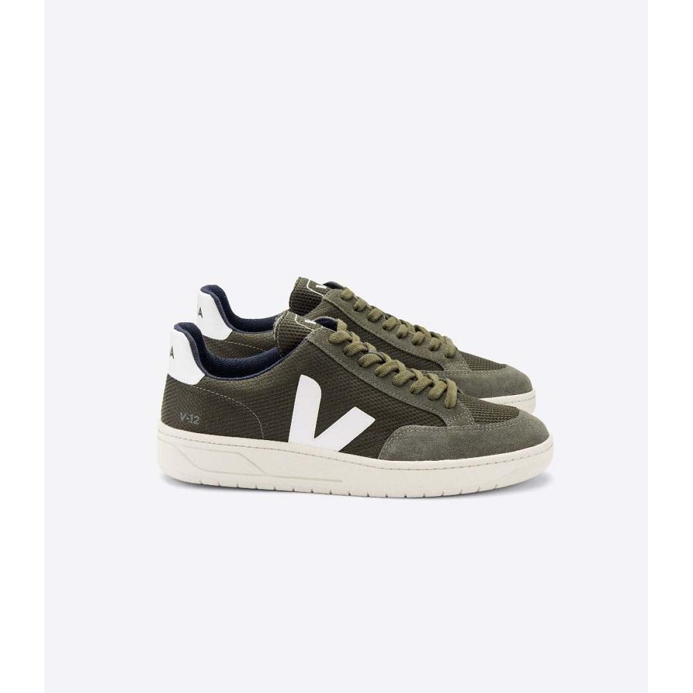 Veja V-12 B-MESH Tenisky Damske Olivovo Zelená | SK 672JPQ